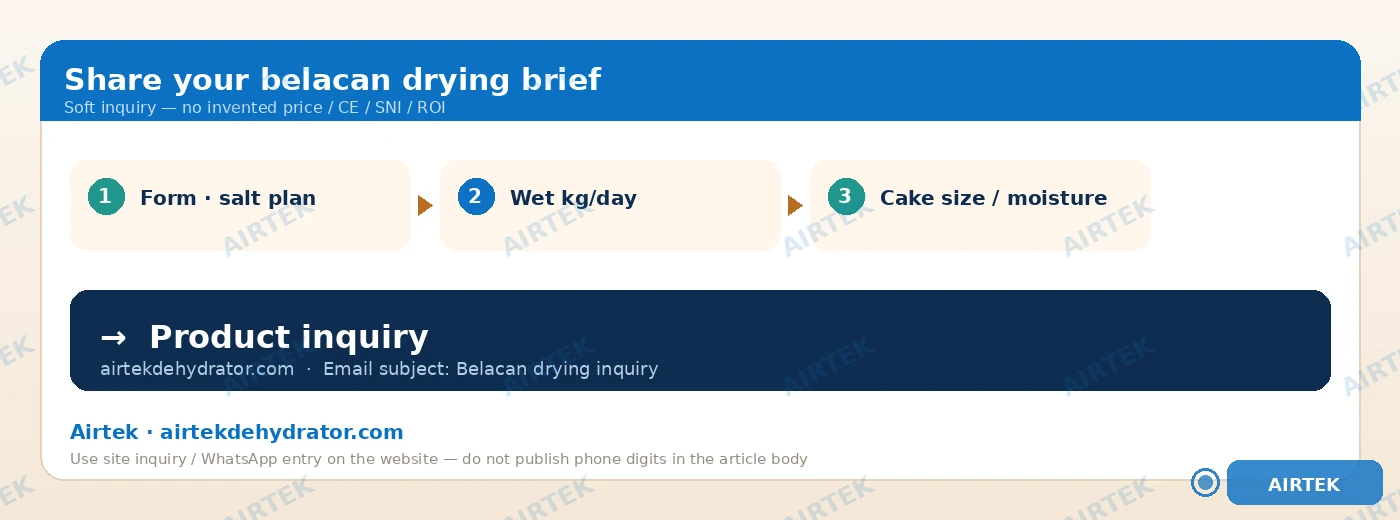 Airtek soft CTA belacan drying product inquiry