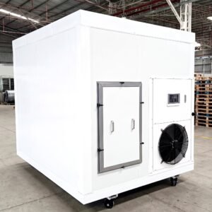 Airtek CD100KG cabinet heat pump dryer three-quarter view