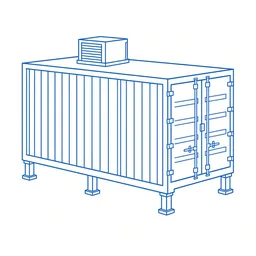 Container / mobile dryers icon